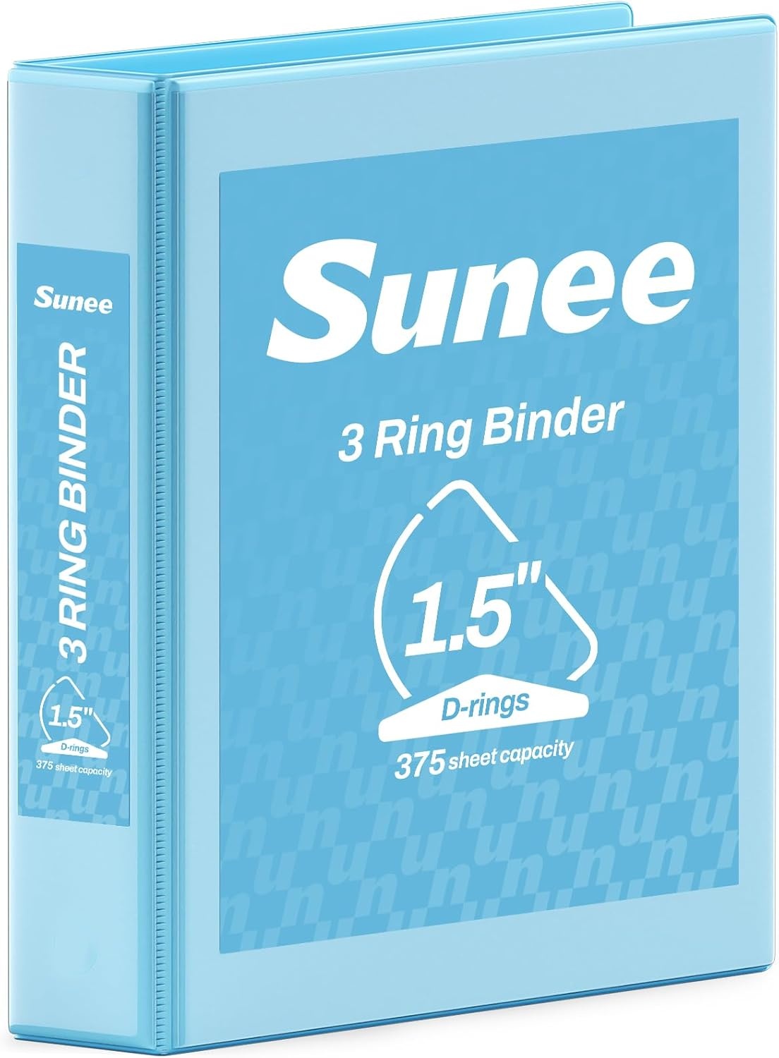 image:imageSUNEE 3 Ring Binder 2 Inch Clear View Binder Three Ring PVCFree Fit 85x11 Inches for School or Office Supplies Light Purple 2 PackSky Blue