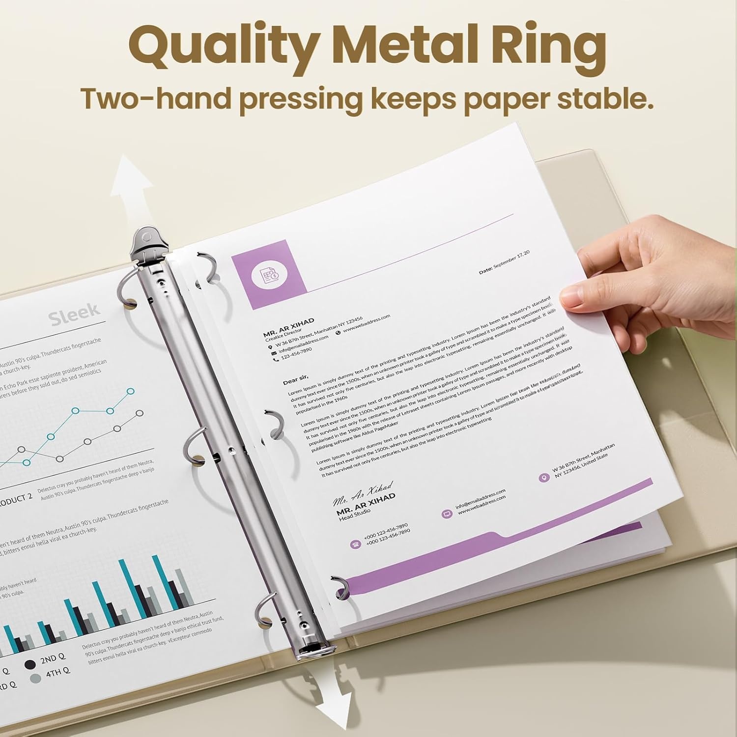 image:imageSUNEE 3 Ring Binders 2 Inch 4 Pack Clear View Binder Three Ring PVCFree Fit 85x11 Inches for School or Office Supplies Assorted PastelNeutral Aesthetic