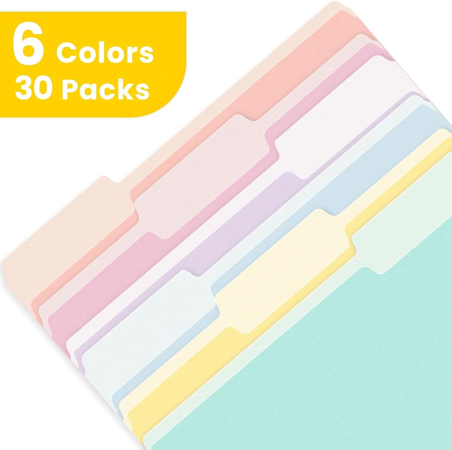 image:imageSUNEE File Folders 30 Pack Manilla Folders 85 x 11 Colored File Folders Home Office School Supplies for Documents Files Paper Purple6 Soft Colors