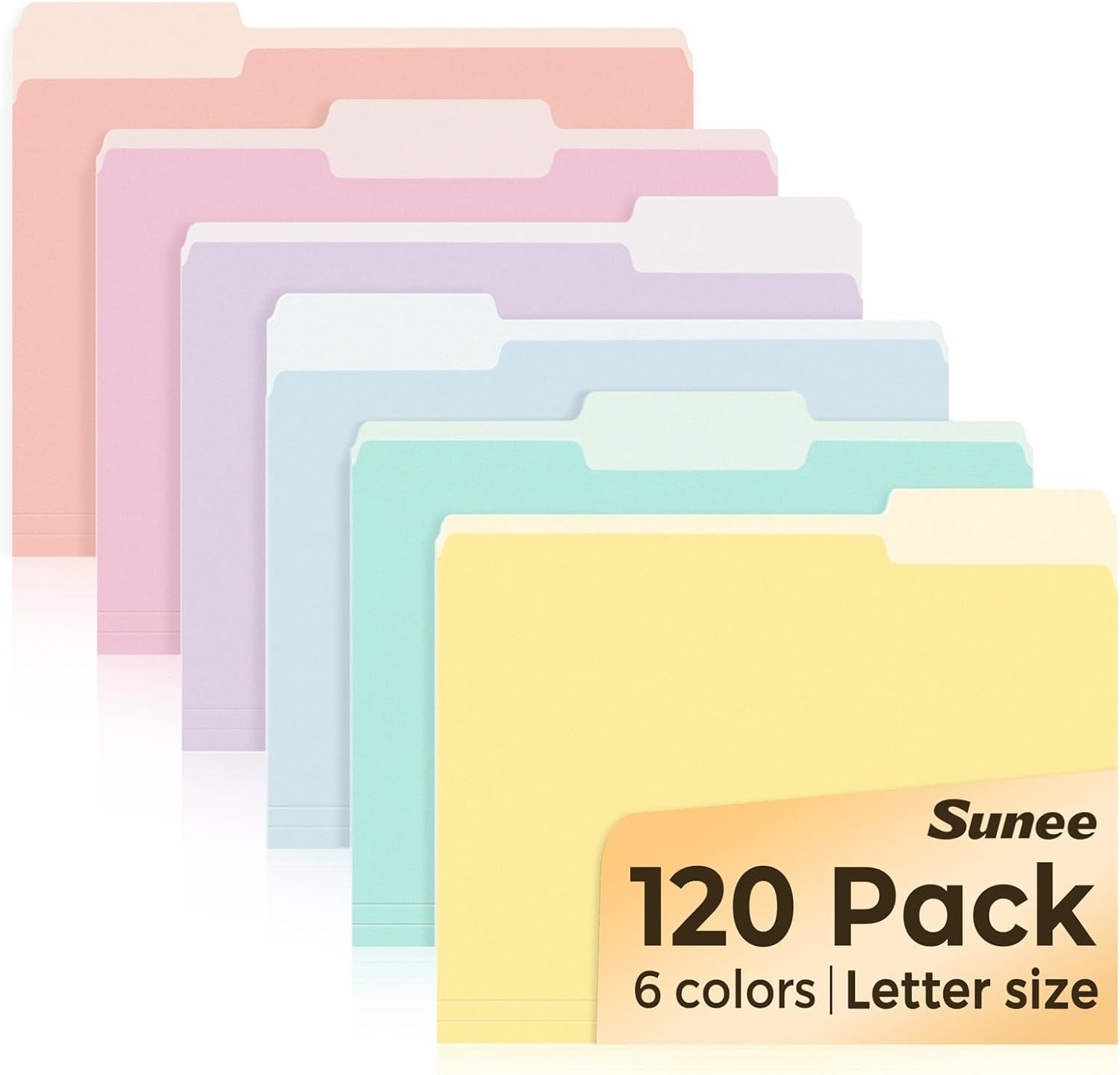 image:imageSUNEE File Folders 30 Pack Manilla Folders 85 x 11 Colored File Folders Home Office School Supplies for Documents Files Paper Purple6 Soft Colors