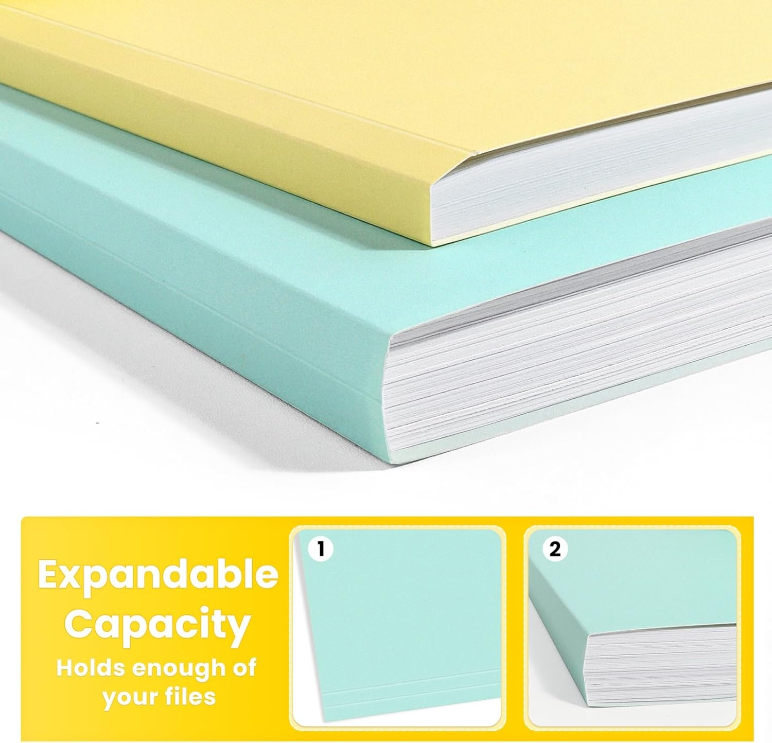 image:imageSUNEE File Folders 30 Pack Manilla Folders 85 x 11 Colored File Folders Home Office School Supplies for Documents Files Paper Purple6 Soft Colors