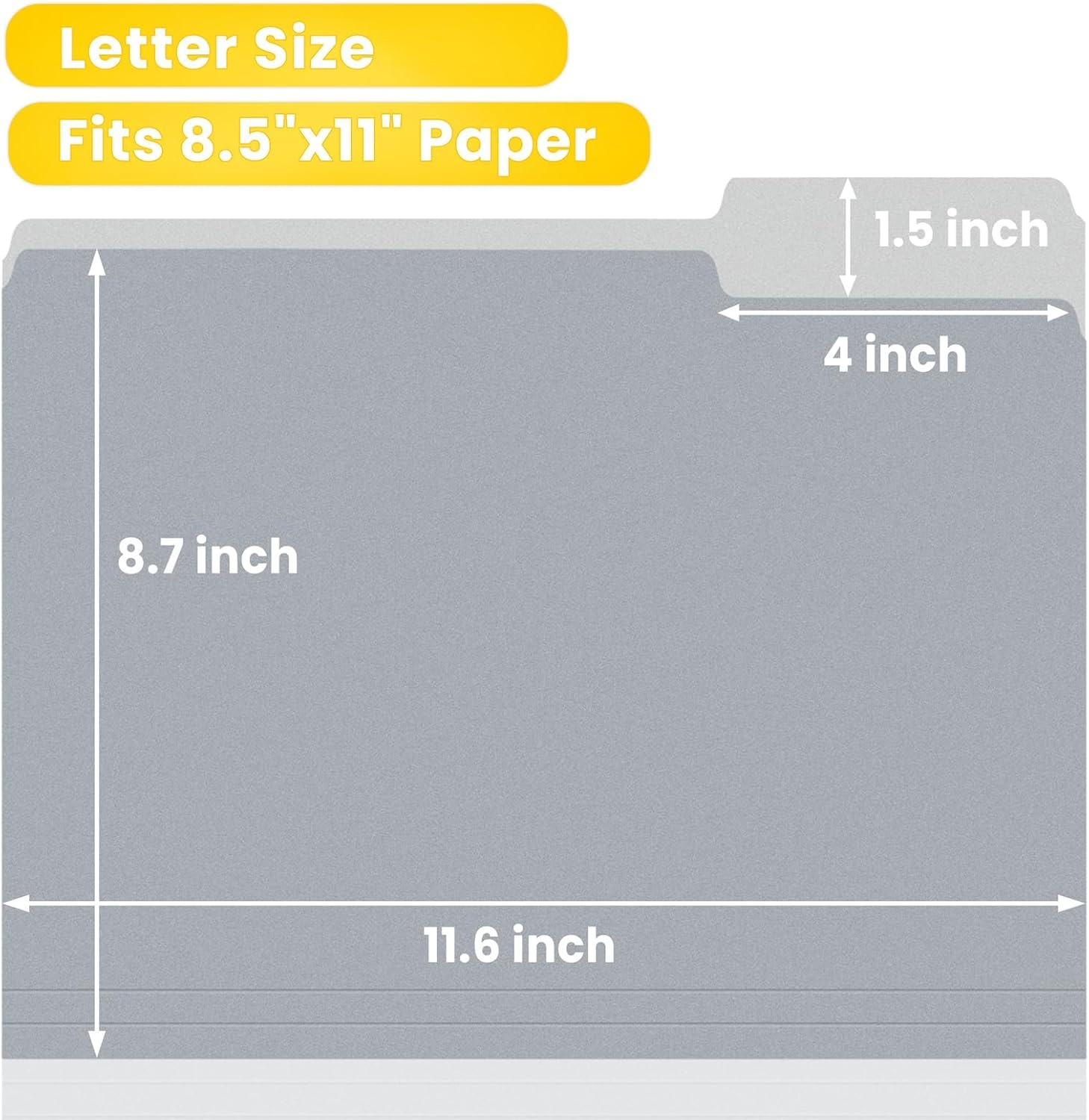 image:imageSUNEE File Folders 30 Pack Manilla Folders 85 x 11 Colored File Folders Home Office School Supplies for Documents Files Paper PurpleGray