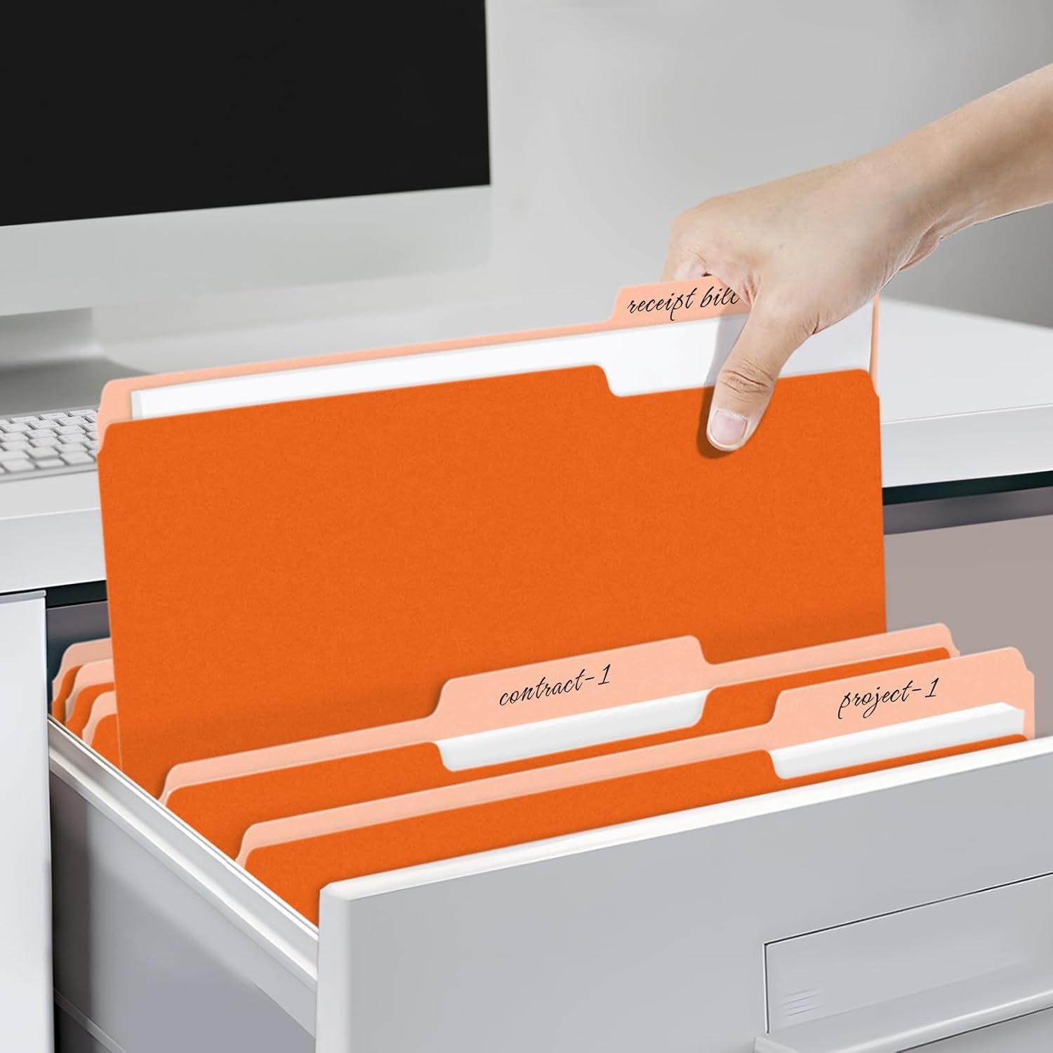 image:imageSUNEE File Folders 30 Pack Manilla Folders 85 x 11 Colored File Folders Home Office School Supplies for Documents Files Paper PurpleOrange