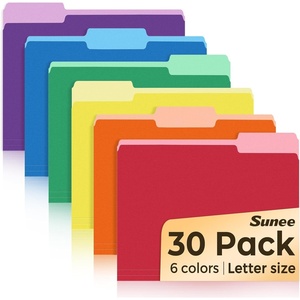 image:imageSUNEE File Folders 30 Pack Manilla Folders 85 x 11 Colored File Folders Home Office School Supplies for Documents Files Paper Purple6 Assorted Colors
