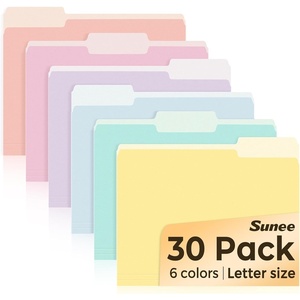 image:imageSUNEE File Folders 30 Pack Manilla Folders 85 x 11 Colored File Folders Home Office School Supplies for Documents Files Paper Purple6 Soft Colors
