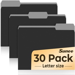 image:imageSUNEE File Folders 30 Pack Manilla Folders 85 x 11 Colored File Folders Home Office School Supplies for Documents Files Paper PurpleBlack