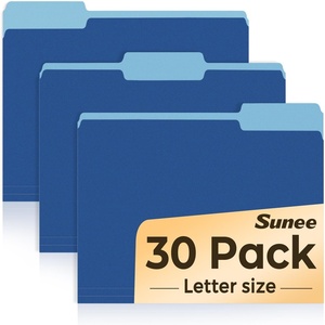image:imageSUNEE File Folders 30 Pack Manilla Folders 85 x 11 Colored File Folders Home Office School Supplies for Documents Files Paper PurpleDark Blue