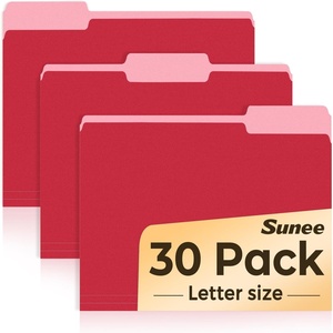 image:imageSUNEE File Folders 30 Pack Manilla Folders 85 x 11 Colored File Folders Home Office School Supplies for Documents Files Paper PurpleRed