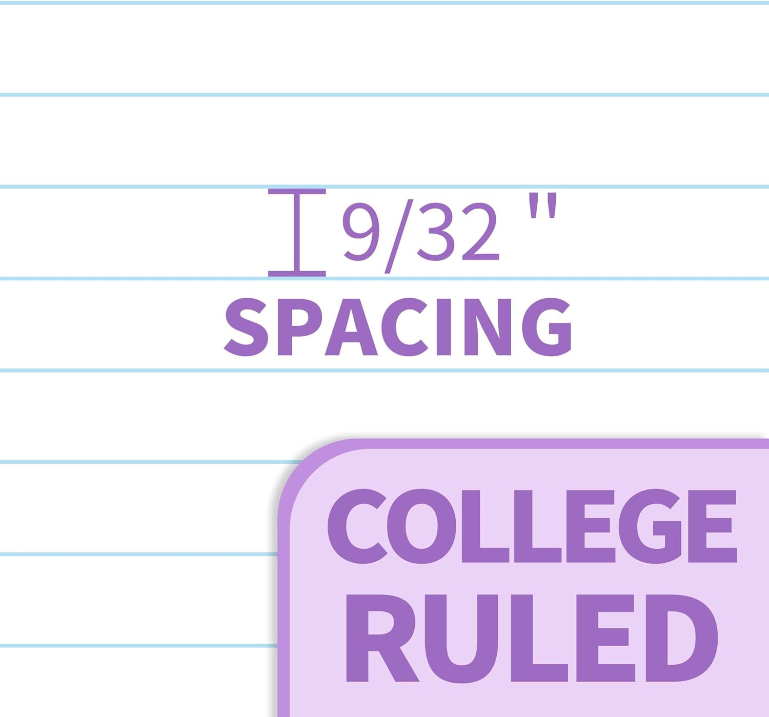 image:imageSUNEE Spiral Notebook 1Subject College Ruled Paper 8 x 1012 100 Sheets per Notebook 3Hole Punched Paper Water Resistant Cover Doublesided Pockets Spiral Lined Notebooks for Work PurplePurple