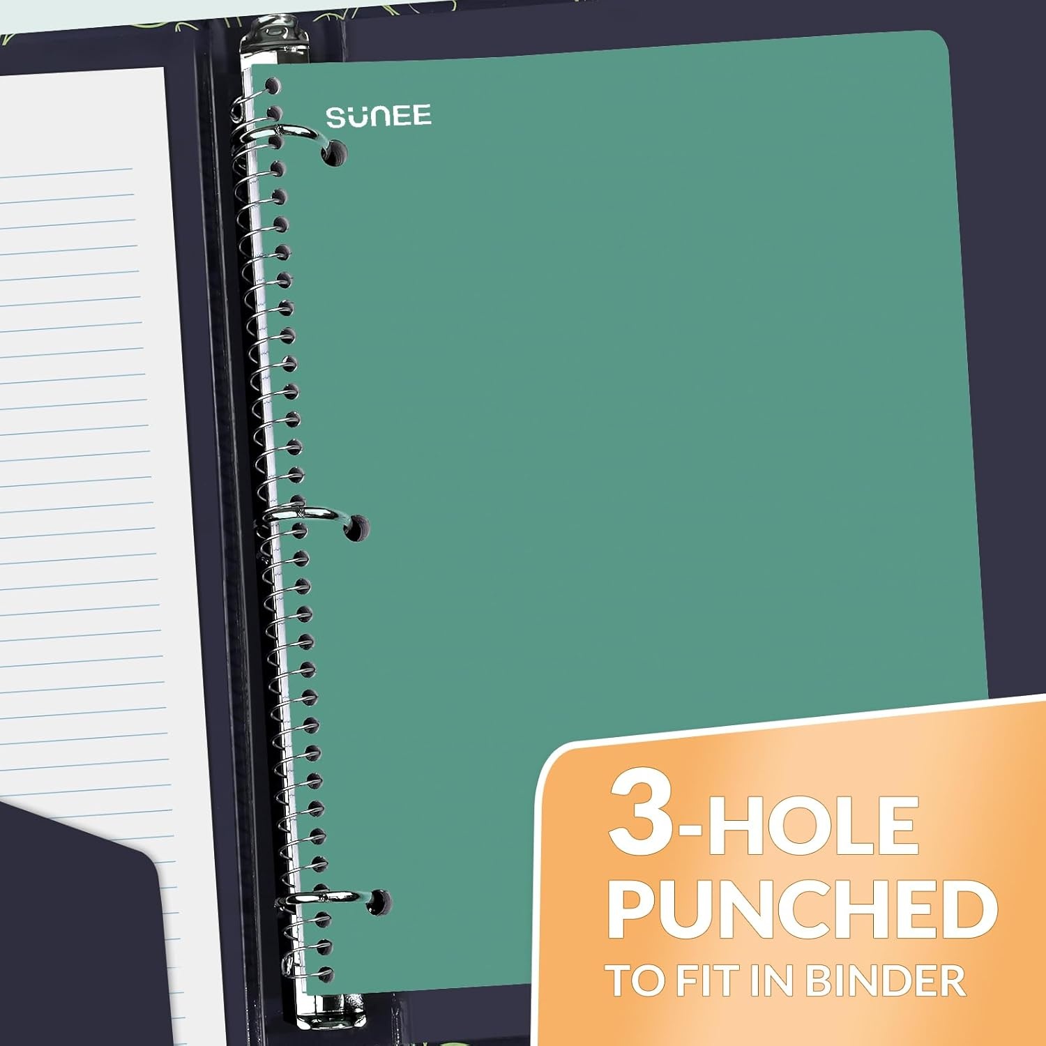 image:imageSUNEE Spiral Notebook 1Subject Graph Ruled Paper 8 x 1012 70 Sheets 5 Squares per inch Spiral Grid Notebooks for Work Home School Writing PinkGreen
