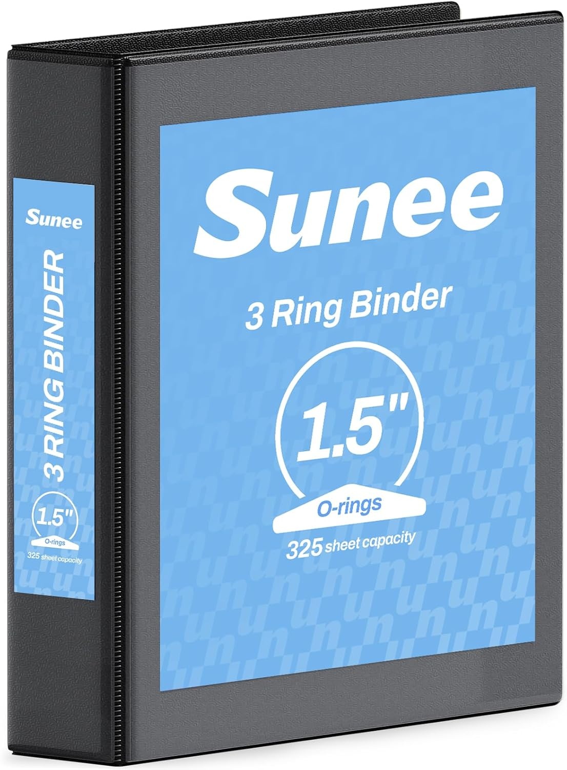 image:imageSUNEE 3 Ring Binder 15 Inch 1 Pack Clear View Binder Three Ring PVCFree Fit 85x11 Inches for School or Office Supplies Cobalt BlueBlack