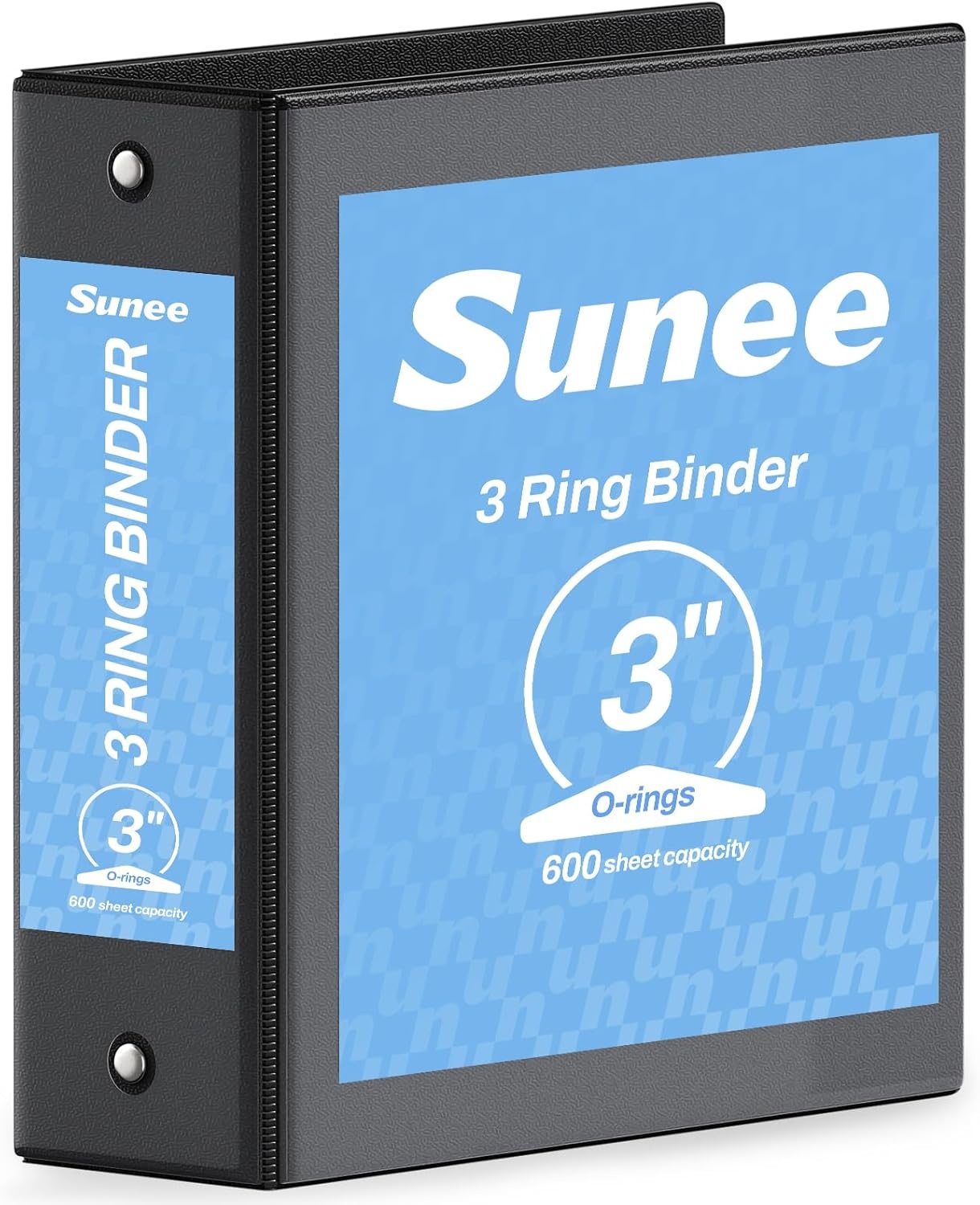 image:imageSUNEE 3 Ring Binder 15 Inch 1 Pack Clear View Binder Three Ring PVCFree Fit 85x11 Inches for School or Office Supplies Cobalt BlueBlack