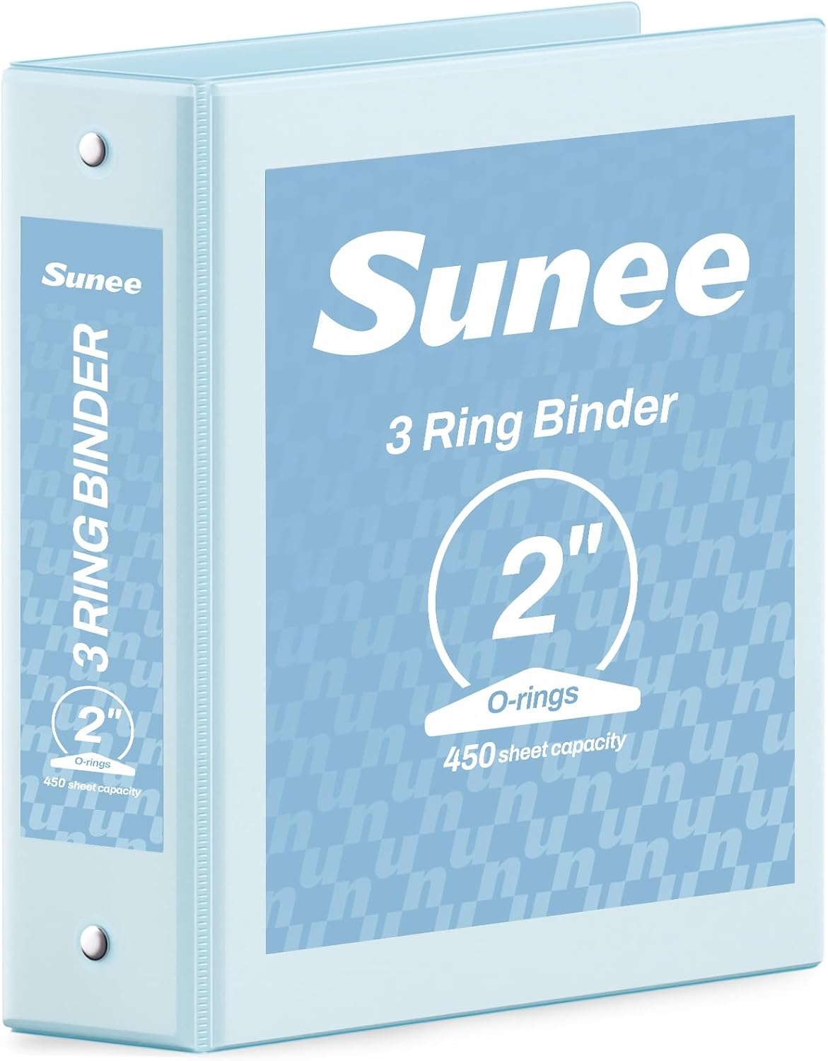 image:imageSUNEE 3 Ring Binder 15 Inch 1 Pack Clear View Binder Three Ring PVCFree Fit 85x11 Inches for School or Office Supplies Cobalt BluePastel Blue