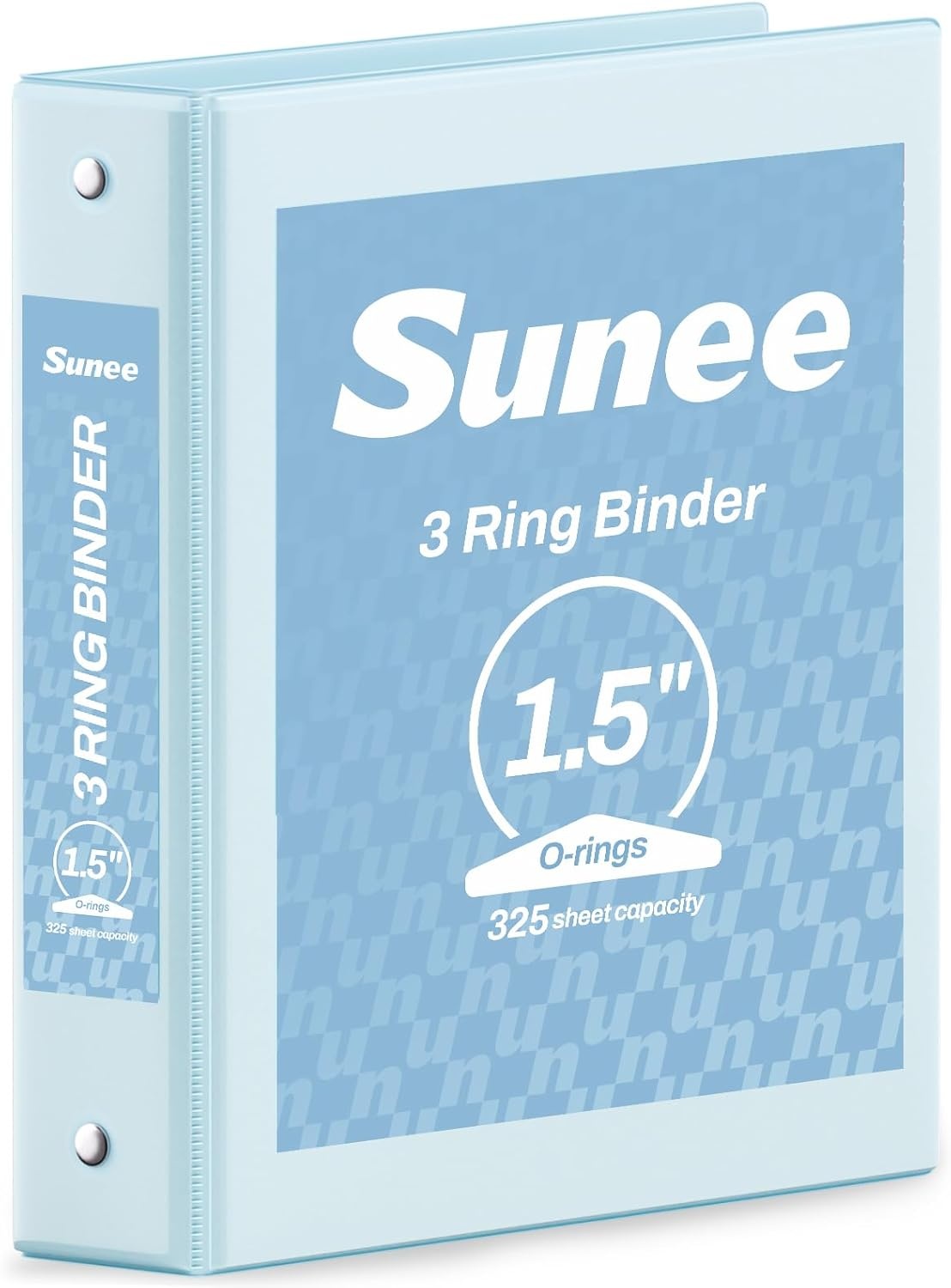 image:imageSUNEE 3 Ring Binder 15 Inch 1 Pack Clear View Binder Three Ring PVCFree Fit 85x11 Inches for School or Office Supplies Cobalt BluePastel Blue