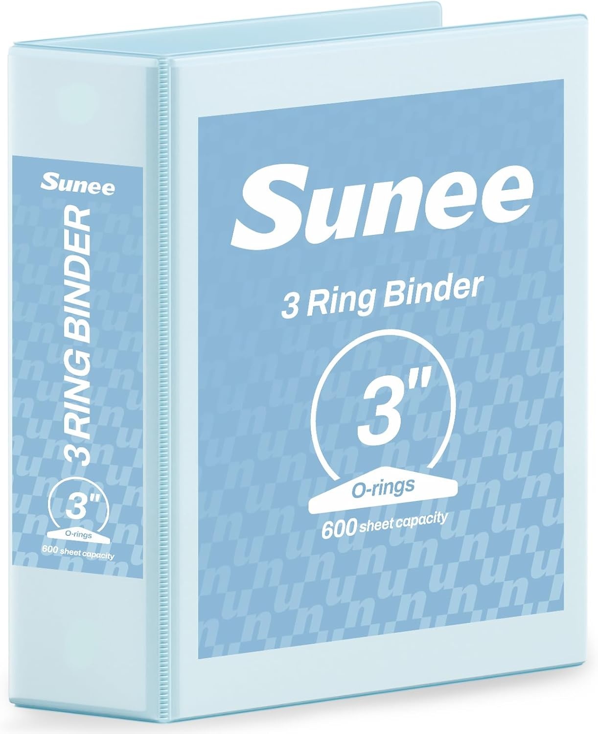 image:imageSUNEE 3 Ring Binder 15 Inch 1 Pack Clear View Binder Three Ring PVCFree Fit 85x11 Inches for School or Office Supplies Cobalt BluePastel Blue