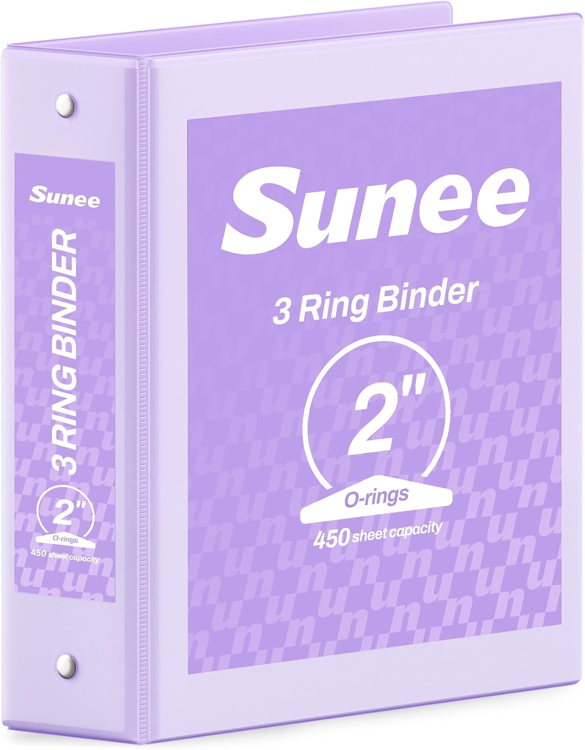 image:imageSUNEE 3 Ring Binder 15 Inch 1 Pack Clear View Binder Three Ring PVCFree Fit 85x11 Inches for School or Office Supplies Cobalt BluePurple
