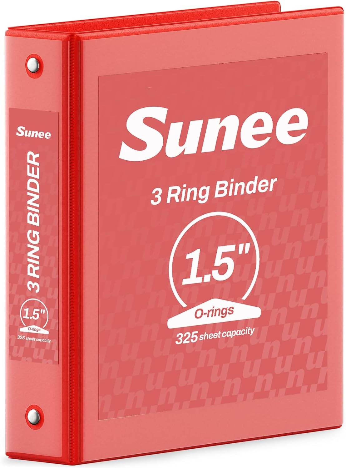 image:imageSUNEE 3 Ring Binder 15 Inch 1 Pack Clear View Binder Three Ring PVCFree Fit 85x11 Inches for School or Office Supplies Cobalt BlueRed