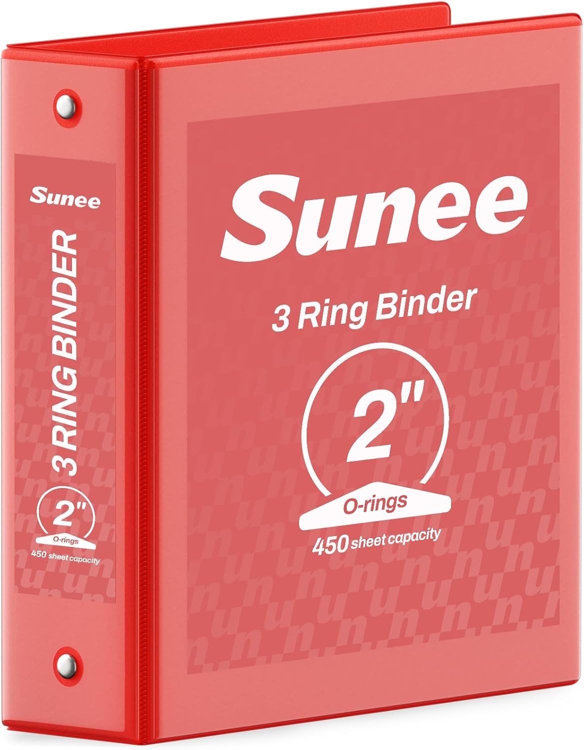 image:imageSUNEE 3 Ring Binder 15 Inch 1 Pack Clear View Binder Three Ring PVCFree Fit 85x11 Inches for School or Office Supplies Cobalt BlueRed