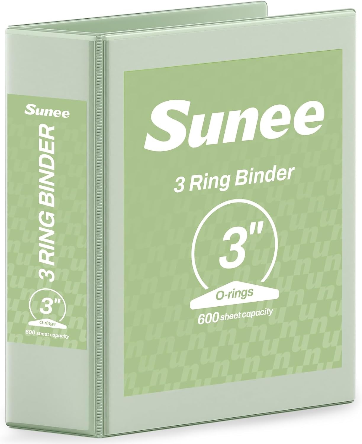 image:imageSUNEE 3 Ring Binder 15 Inch 1 Pack Clear View Binder Three Ring PVCFree Fit 85x11 Inches for School or Office Supplies Cobalt BlueSage Green