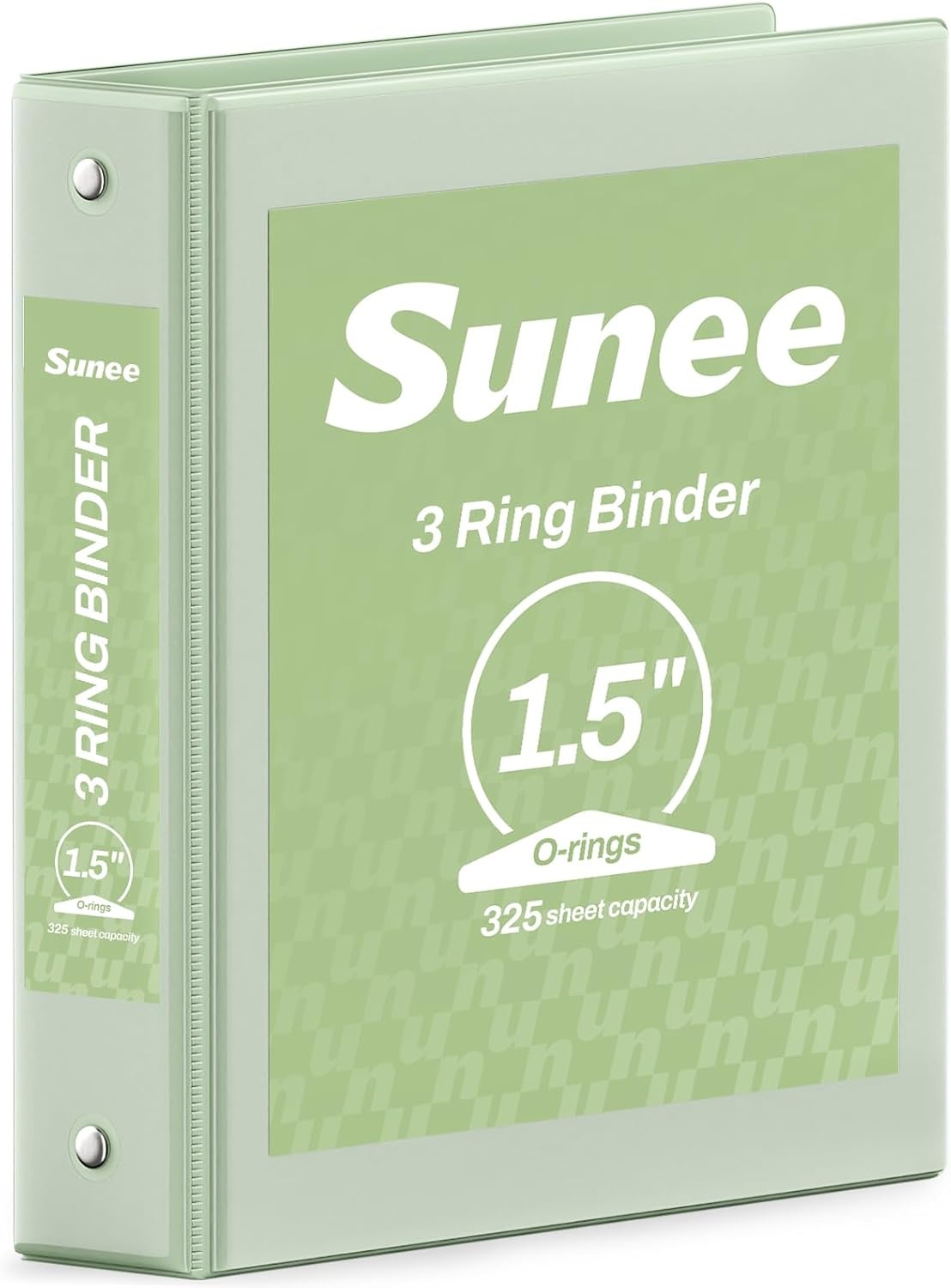 image:imageSUNEE 3 Ring Binder 15 Inch 1 Pack Clear View Binder Three Ring PVCFree Fit 85x11 Inches for School or Office Supplies Cobalt BlueSage Green
