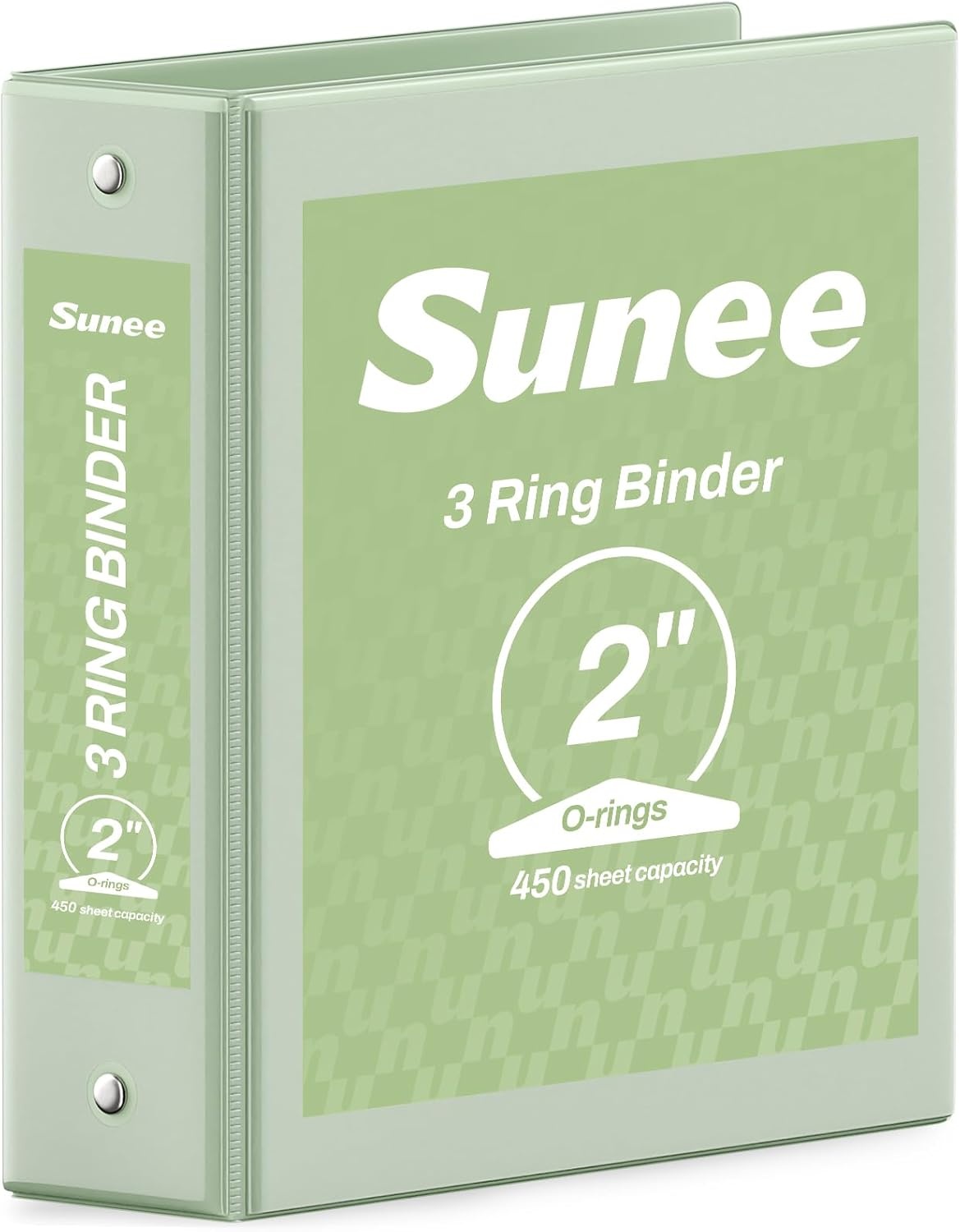 image:imageSUNEE 3 Ring Binder 15 Inch 1 Pack Clear View Binder Three Ring PVCFree Fit 85x11 Inches for School or Office Supplies Cobalt BlueSage Green
