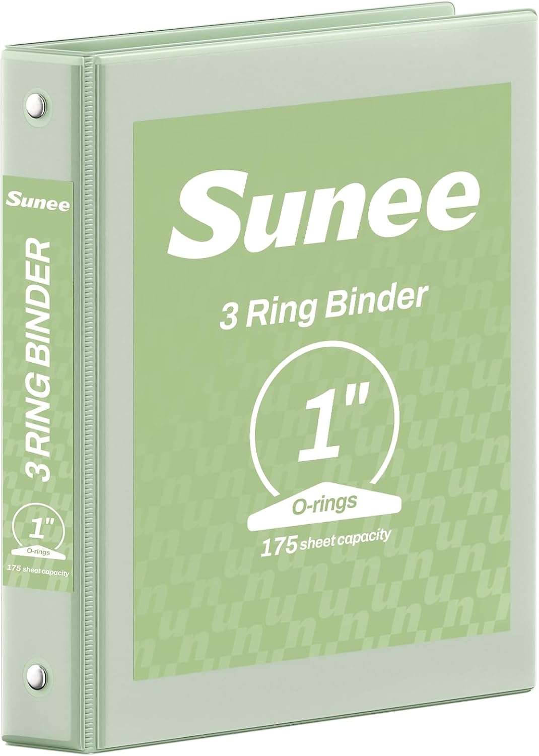 image:imageSUNEE 3 Ring Binder 15 Inch 1 Pack Clear View Binder Three Ring PVCFree Fit 85x11 Inches for School or Office Supplies Cobalt BlueSage Green