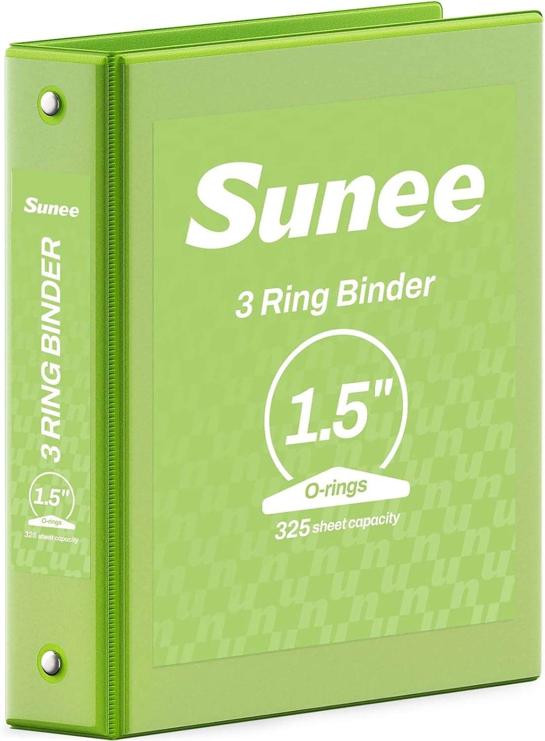 image:imageSUNEE 3 Ring Binder 15 Inch 1 Pack Clear View Binder Three Ring PVCFree Fit 85x11 Inches for School or Office Supplies Cobalt BlueTender Green