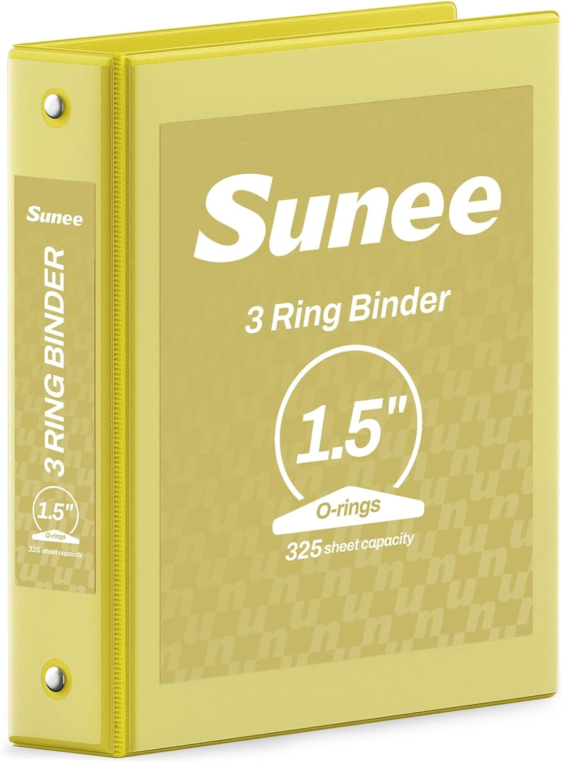 image:imageSUNEE 3 Ring Binder 15 Inch 1 Pack Clear View Binder Three Ring PVCFree Fit 85x11 Inches for School or Office Supplies Cobalt BlueYellow