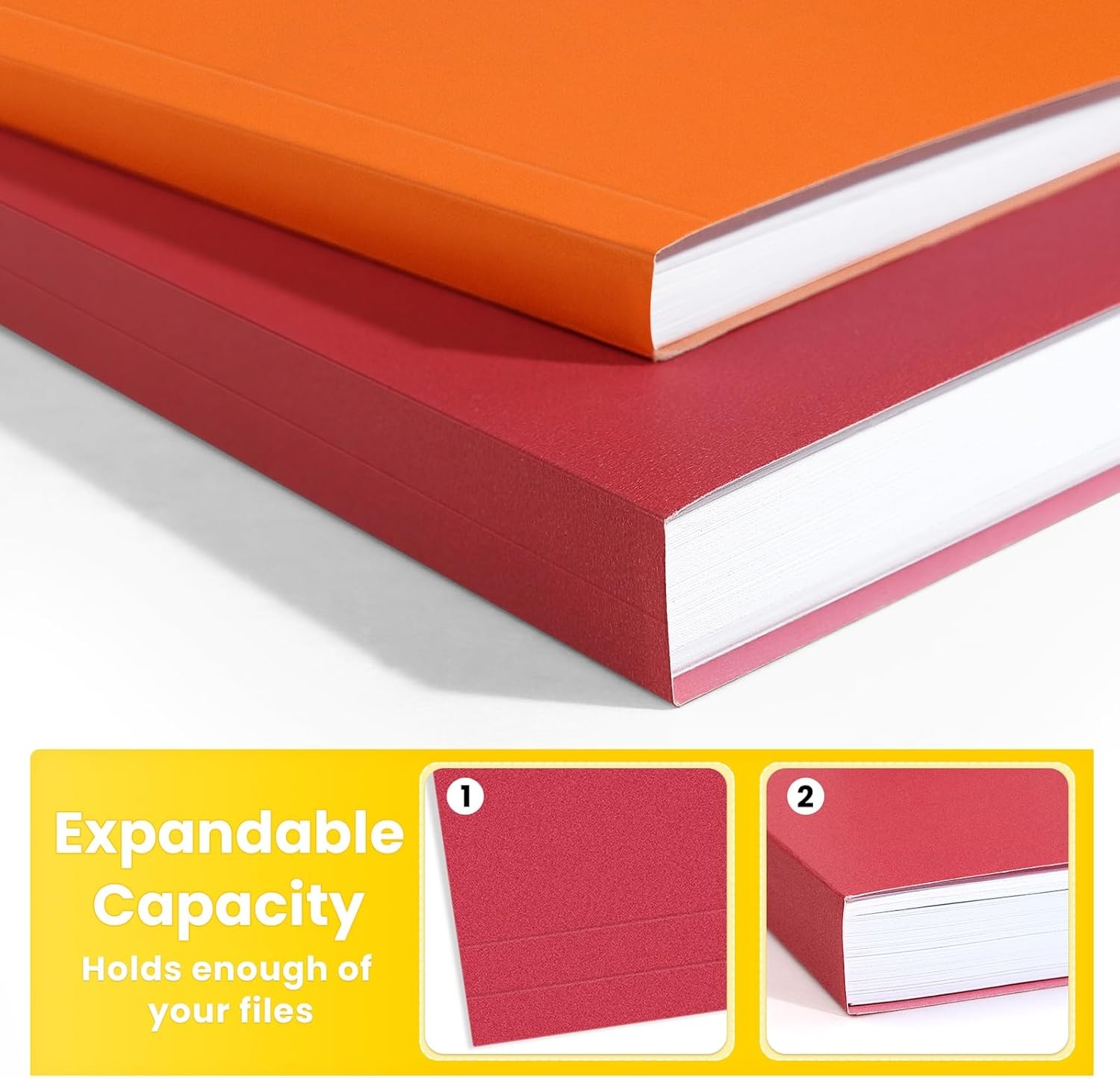 image:imageSUNEE File Folders 100 Pack Manilla Folders 85 x 11 10 Colors Folder Office Organization Home School Folders for Documents Files Paper10 Classic Colors