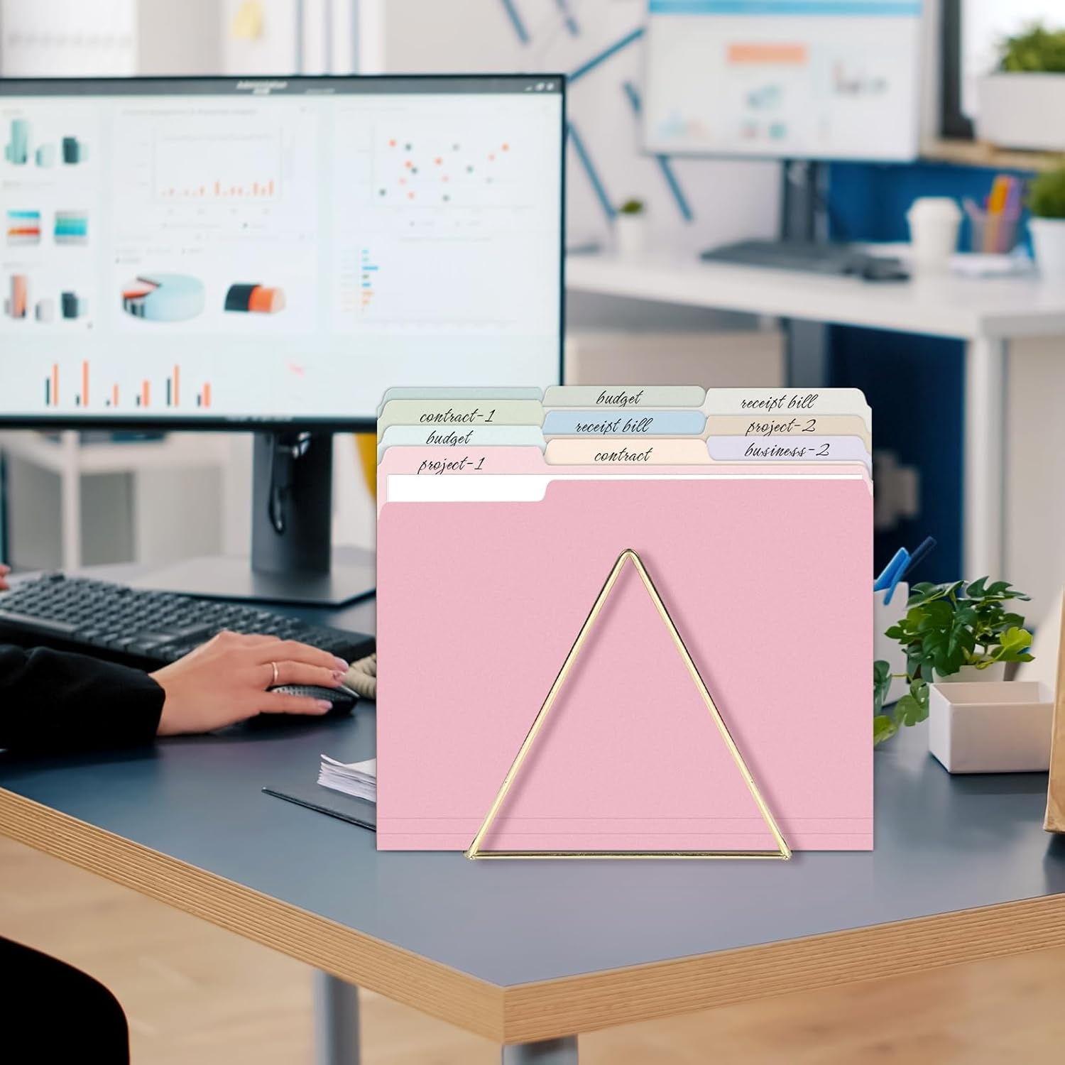 image:imageSUNEE File Folders 100 Pack Manilla Folders 85 x 11 10 Colors Folder Office Organization Home School Folders for Documents Files Paper10 Pastel Colors