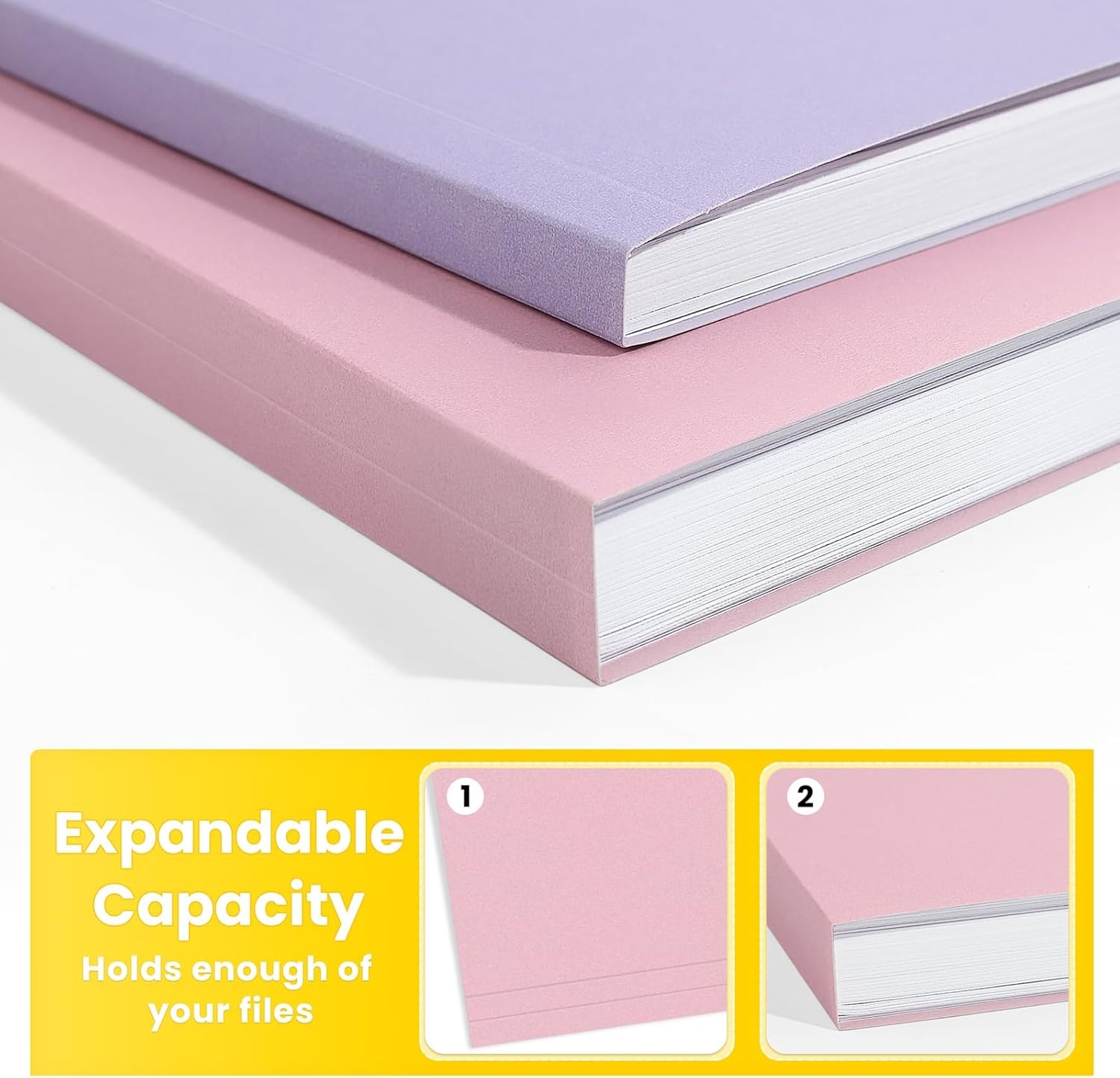 image:imageSUNEE File Folders 100 Pack Manilla Folders 85 x 11 10 Colors Folder Office Organization Home School Folders for Documents Files Paper10 Pastel Colors
