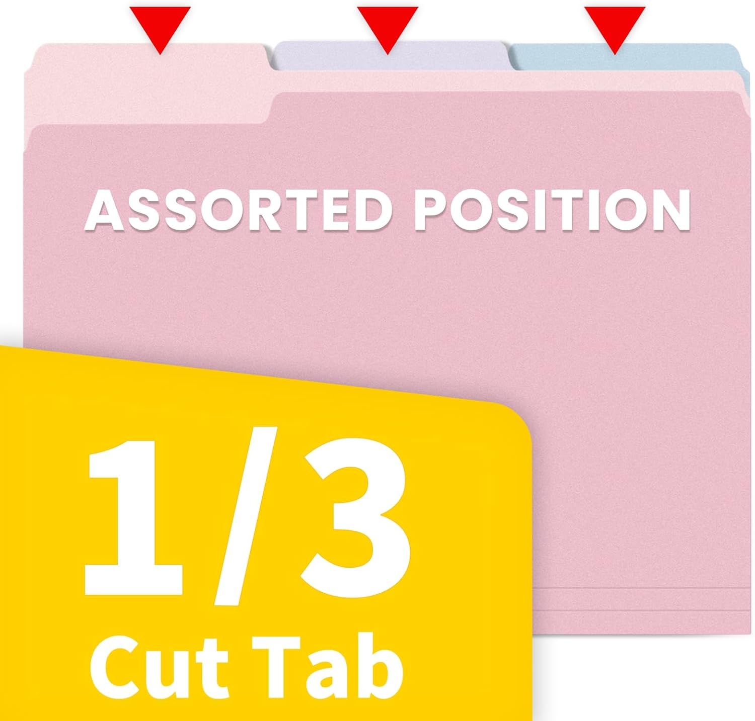 image:imageSUNEE File Folders 100 Pack Manilla Folders 85 x 11 10 Colors Folder Office Organization Home School Folders for Documents Files Paper10 Pastel Colors