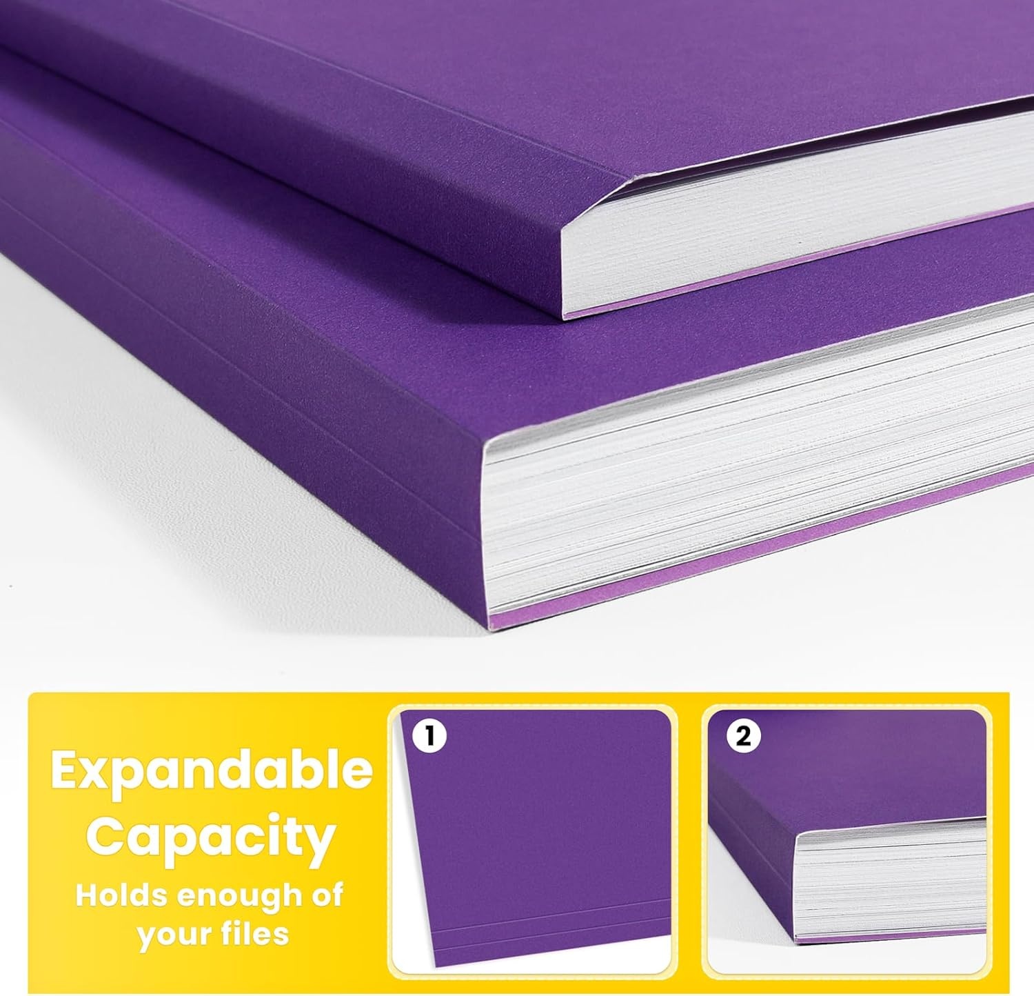 image:imageSUNEE File Folders 18 Pack Manilla Folders 85 x 11 Colored Folders Office Organization Home School Folder for Documents Files PaperPink ColorPurple