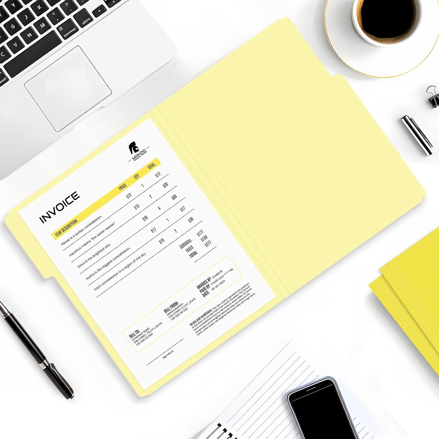 image:imageSUNEE File Folders 18 Pack Manilla Folders 85 x 11 Colored Folders Office Organization Home School Folder for Documents Files PaperPink ColorYellow