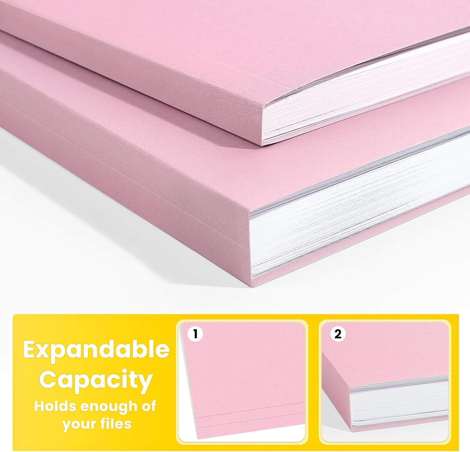 image:imageSUNEE File Folders 30 Pack Manilla Folders 85 x 11 13 Cut Tab for Easy Labeling and Organization Durable Standard Paper for Home Office School FilingPink