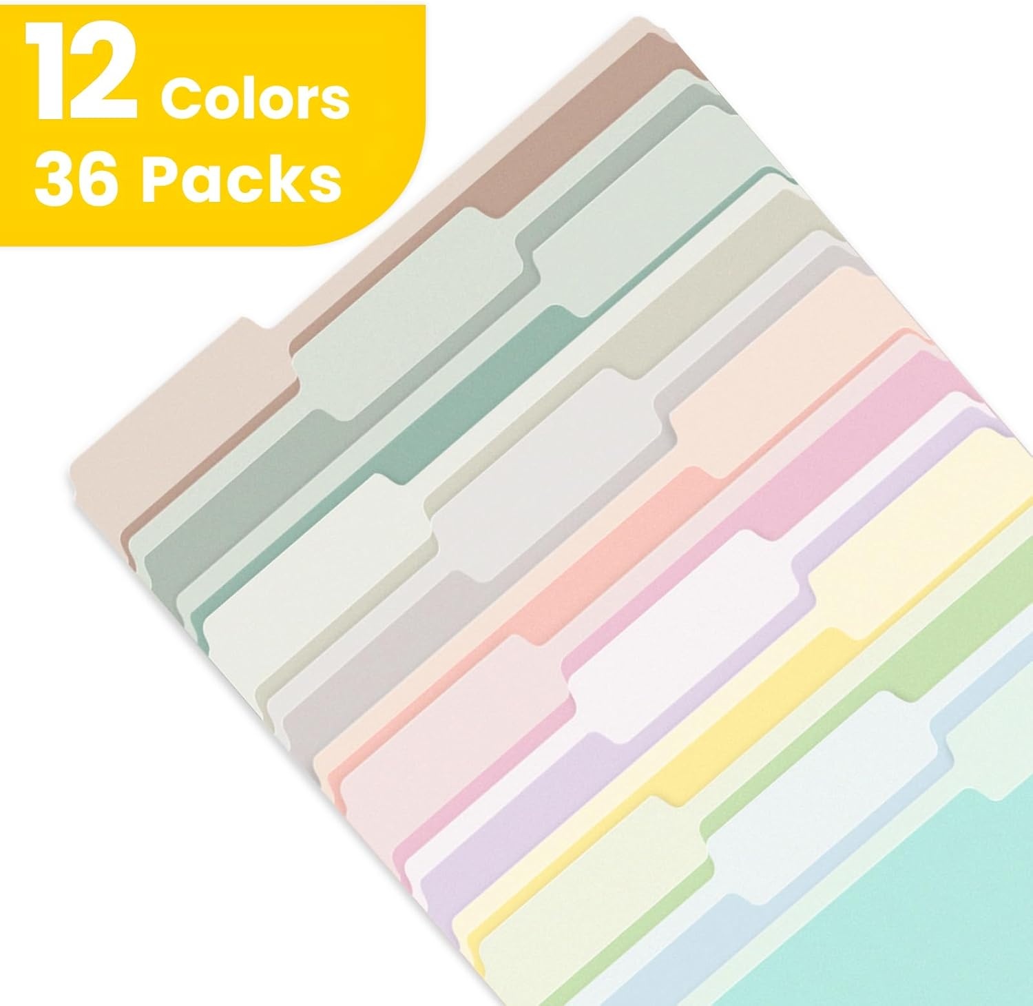 image:imageSUNEE File Folders 30 Pack Manilla Folders 85 x 11 Colored File Folders Home Office School Supplies for Documents Files Paper 6 Bright Colors12 Bright Colors