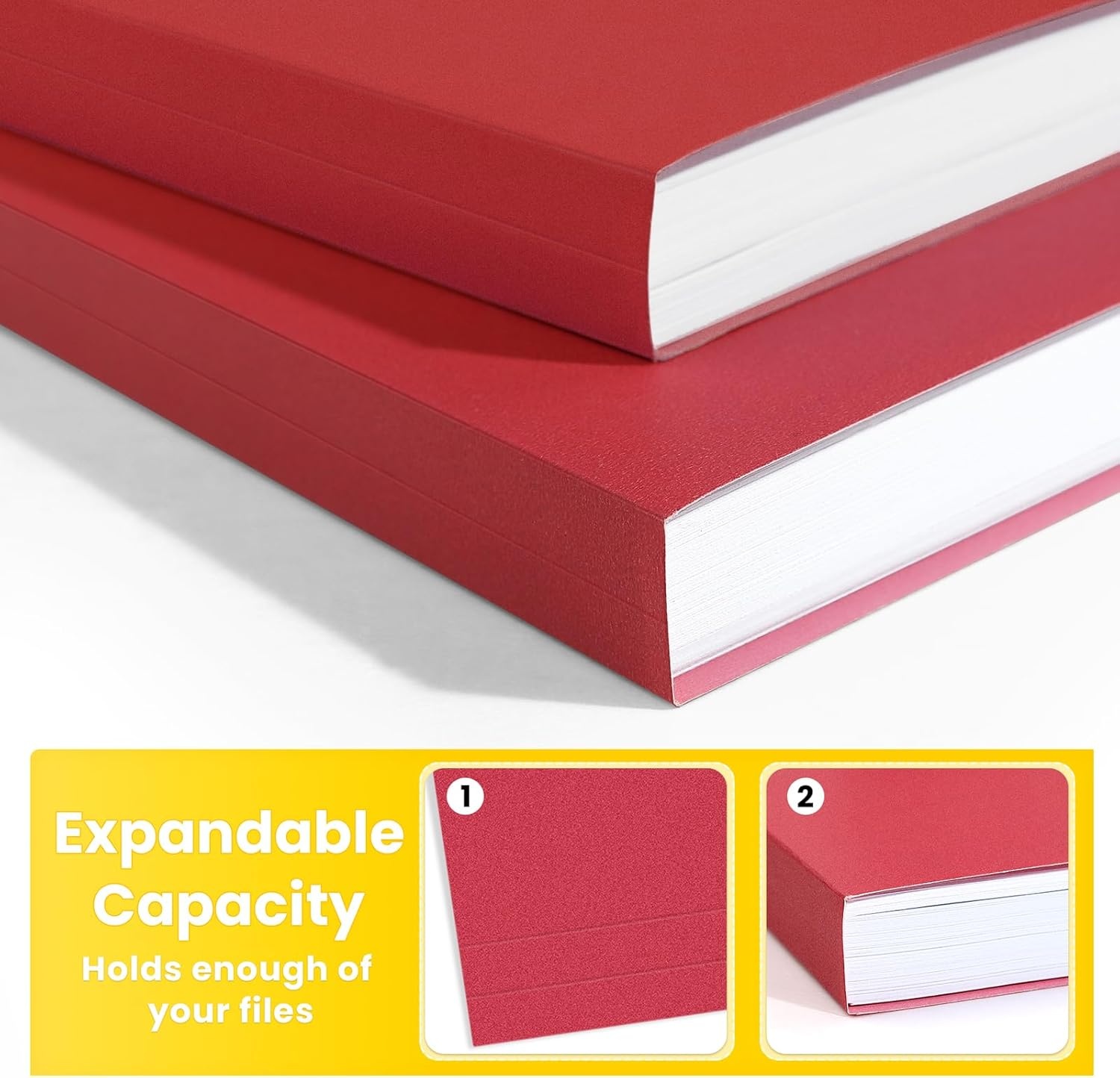 image:imageSUNEE File Folders 30 Pack Manilla Folders 85 x 11 Colored File Folders Home Office School Supplies for Documents Files Paper6 Pastel ColorsRed