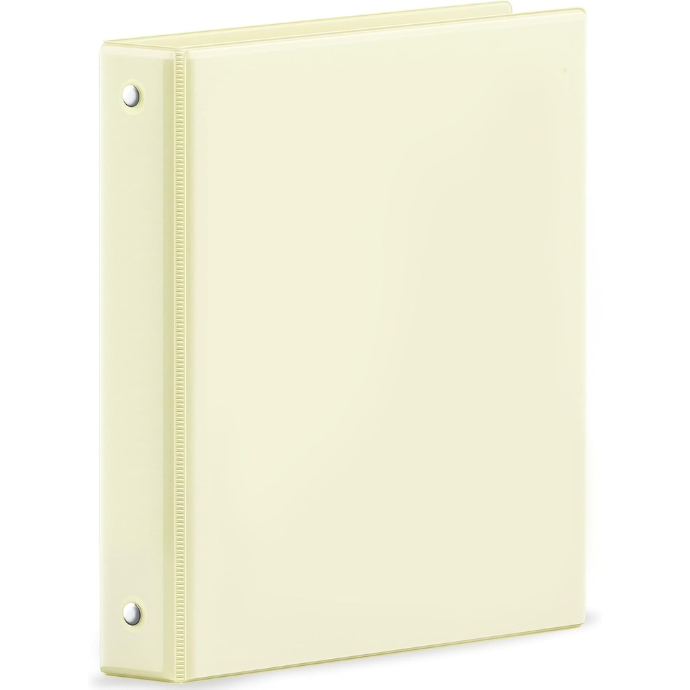 image:imageSUNEE 3 Ring Binder 15 Inch 1 Pack Clear View Binder Three Ring PVCFree Fit 85x11 Inches for School or Office Supplies Cobalt BlueLight Yellow