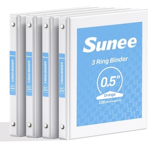 image:imageSUNEE 2 Inch Binders 3 Ring 4 Pack PVCFree Clear View 2 Binders Fits 85x11 Inches for School Office amp Home Use WhiteWhite
