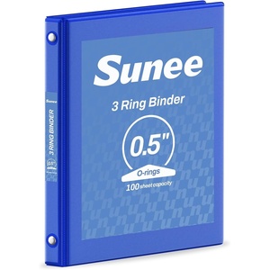 image:imageSUNEE 3 Ring Binder 15 Inch 1 Pack Clear View Binder Three Ring PVCFree Fit 85x11 Inches for School or Office Supplies Cobalt BlueCobalt Blue