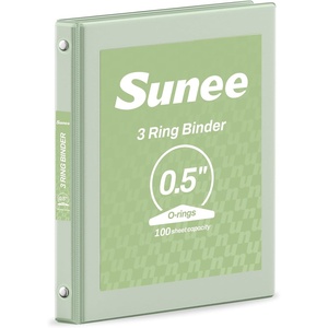 image:imageSUNEE 3 Ring Binder 15 Inch 1 Pack Clear View Binder Three Ring PVCFree Fit 85x11 Inches for School or Office Supplies Cobalt BlueSage Green