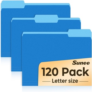 image:imageSUNEE File Folders 120 Pack Manilla Folders 85 x 11 Colored File Folders Home Office School Supplies for Documents Files Paper PinkBlue