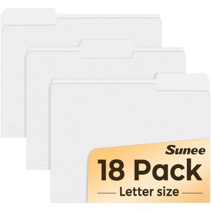 image:imageSUNEE File Folders 18 Pack Manilla Folders 85 x 11 Colored Folders Office Organization Home School Folder for Documents Files PaperPink ColorWhite