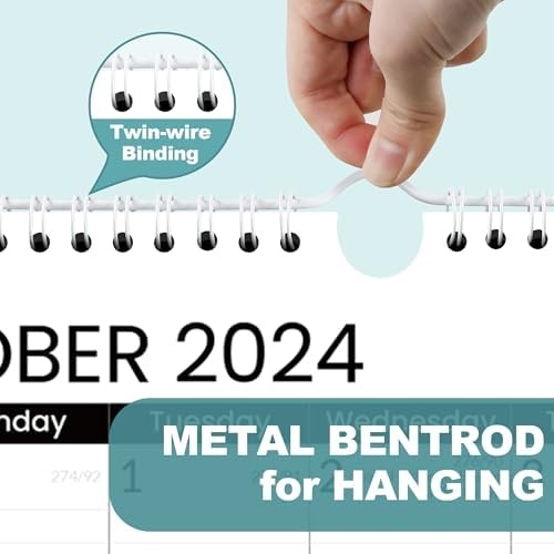 image:imageSUNEE Calendar 2025 18 Months Wall Calendar Oct 2024 Mar 2026 12x17 Big Hanging Calendar with Note Past Month and Next Month for Organizing amp Planning Black