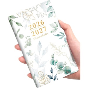 image:imageSUNEE Pocket Calendar 20262027  Two Year Monthly Planner Small Calendar 35 x 6 Organizer for Daily amp Yearly Schedule  Compact Agenda Notebook for School Work Women Pink MarbleGreenery
