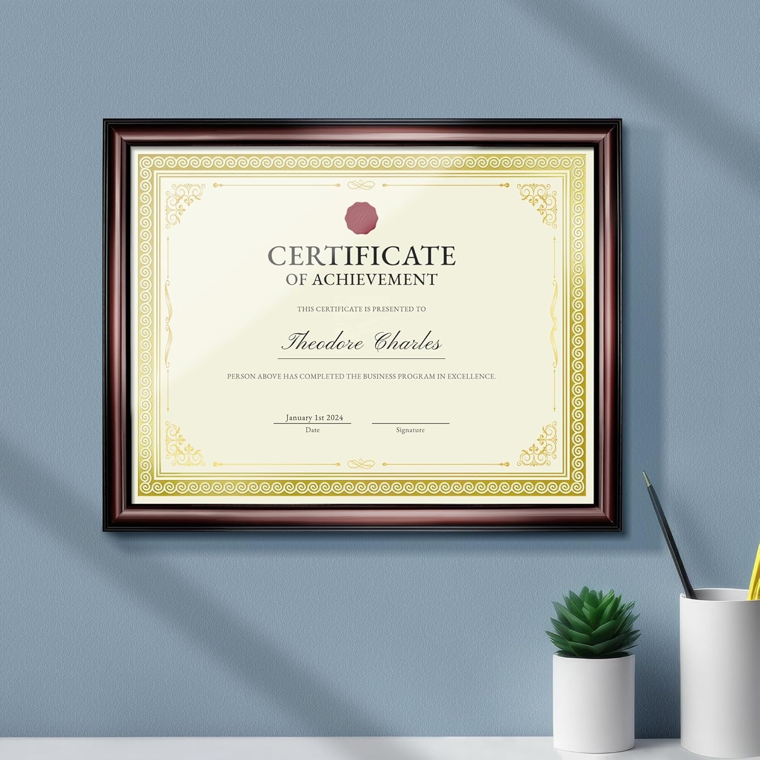 image:imageSUNEE 200 Sheets Certificate Papers Blank Gold Foil Border 85x11 for Diploma Certificates Participation Awards Document Cardstock Paper and Inkjet Printer Friendly Ivory100