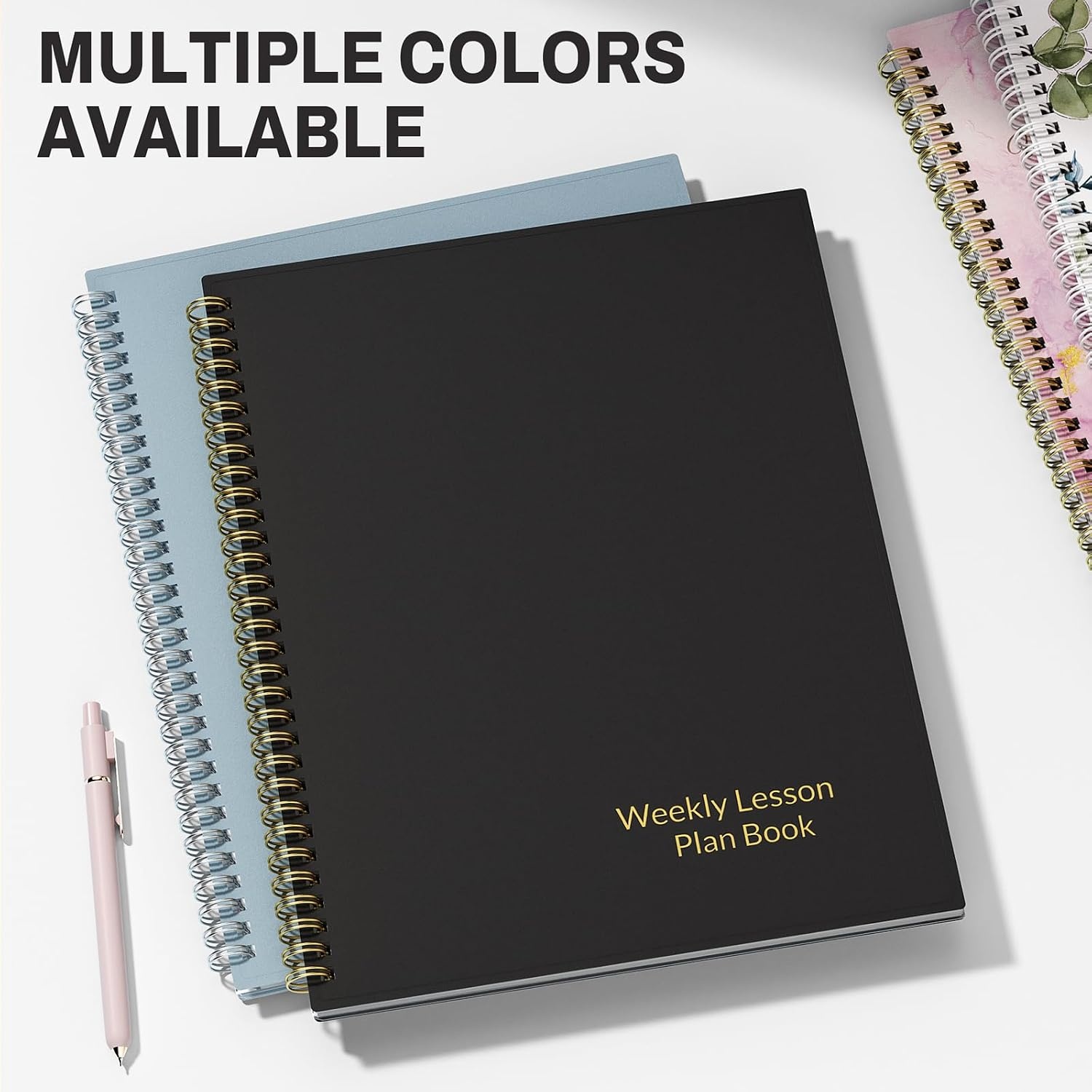 image:imageSUNEE 8 Period Teacher Lesson Plan Book Days Vertically Undated Teacher Planner 20262027 Academic Year 85 x 11 Inch 104 Pages52 Sheets 40 Weeks Waterproof Plastic Cover Back Pocket BlueBlack