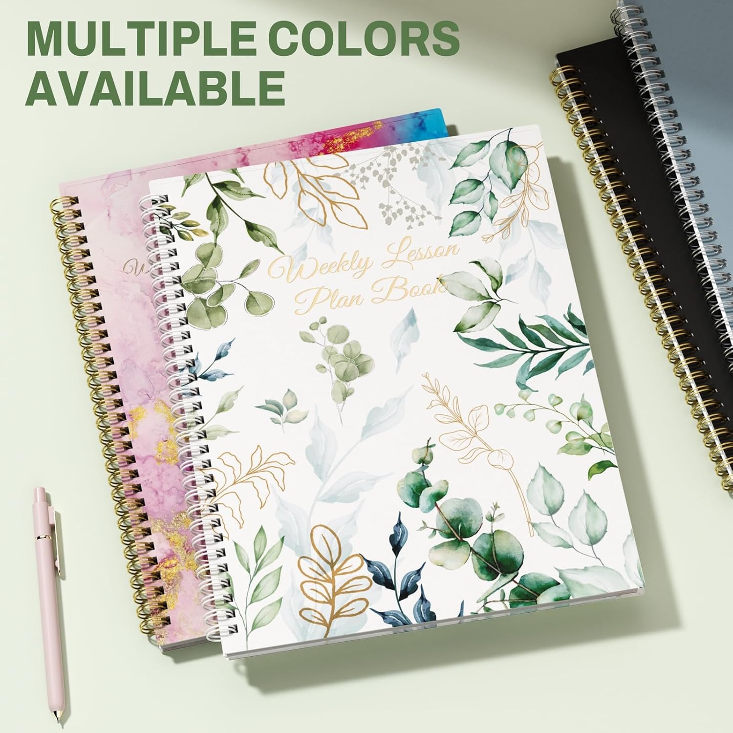 image:imageSUNEE 8 Period Teacher Lesson Plan Book Days Vertically Undated Teacher Planner 20262027 Academic Year 85 x 11 Inch 104 Pages52 Sheets 40 Weeks Waterproof Plastic Cover Back Pocket BlueFull Leaf