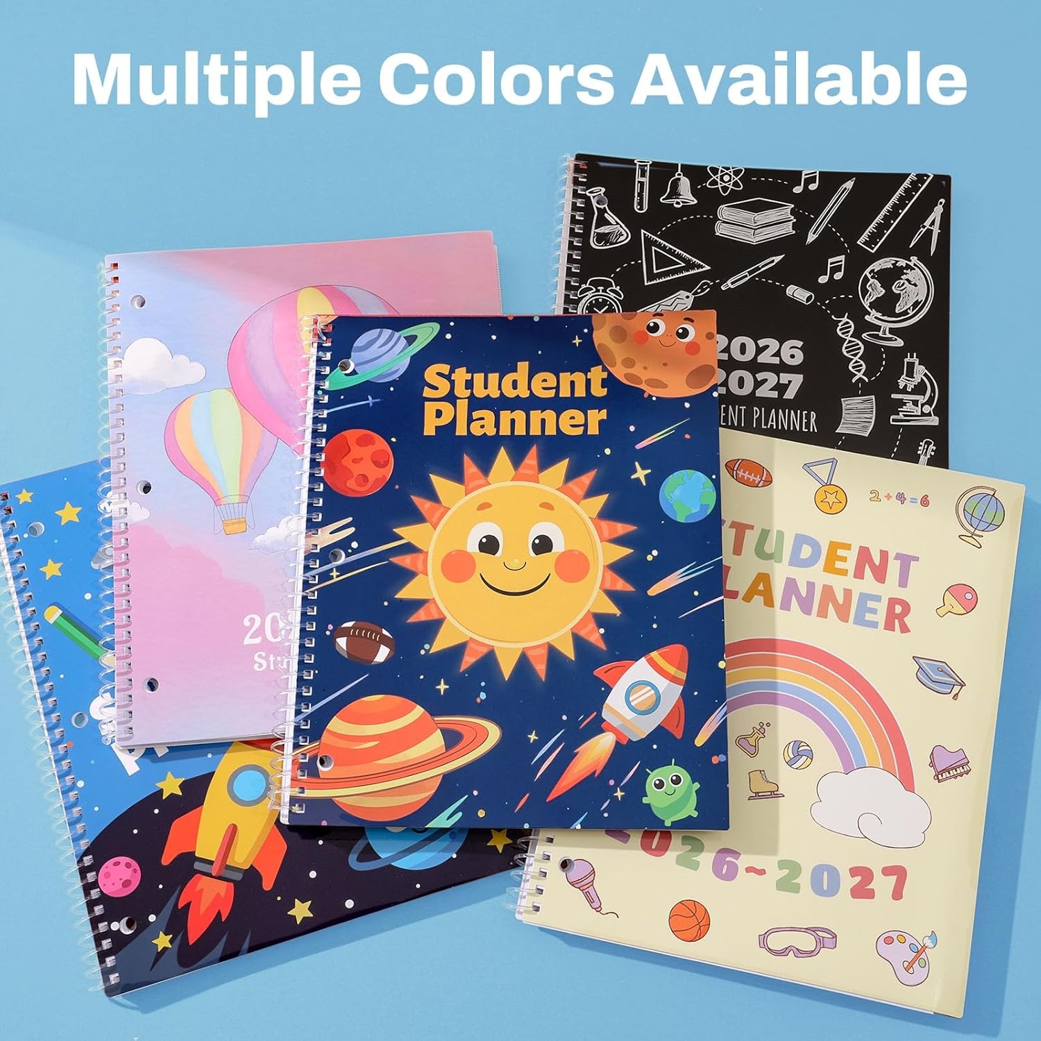 image:imageSUNEE Elementary Student Planner 20262027 Dated Academic Year Jul 2026 Jun 2027 6583 School Planner for Kids Datebooks Weekly amp Monthly Plan Book with BookmarkMonthly Tabs Solar SystemSpace Fun