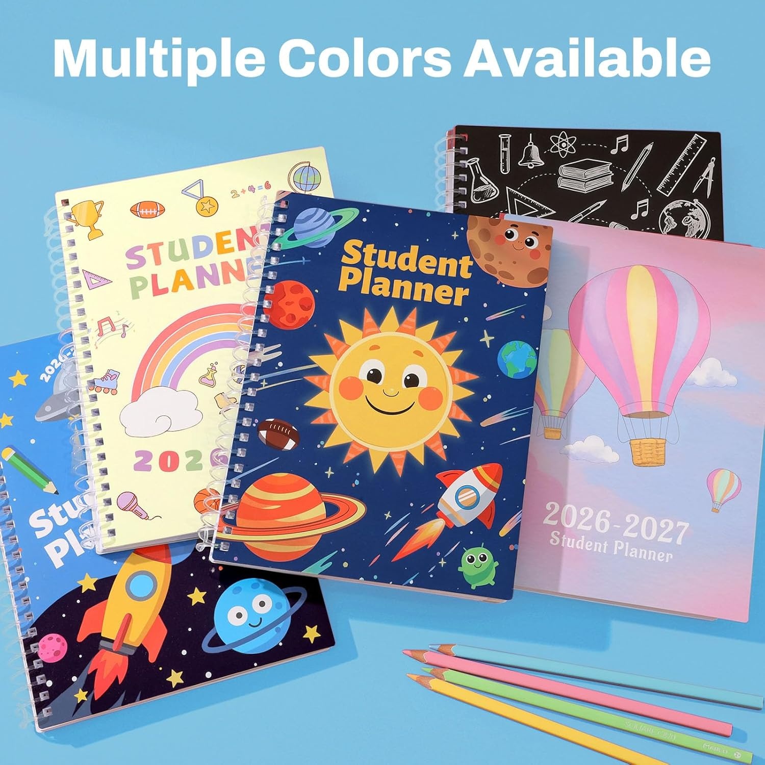 image:imageSUNEE Elementary Student Planner 20262027 Dated Academic Year Jul 2026 Jun 2027 6583 School Planner for Kids Datebooks Weekly amp Monthly Plan Book with BookmarkMonthly Tabs Solar SystemSpace Fun